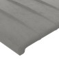 vidaXL Bettgestell mit Kopfteil Hellgrau 180x200 cm Samt vidaXL Bettgestell mit Kopfteil Hellgrau 180x200 cm Samt