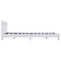 Bettgestell mit LED Weiß Kunstleder 120 x 200 cm Bettgestell mit LED Weiß Kunstleder 120 x 200 cm