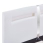 Bettgestell mit LED Weiß Kunstleder 120 x 200 cm Bettgestell mit LED Weiß Kunstleder 120 x 200 cm