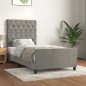 vidaXL Bettgestell mit Kopfteil Hellgrau 80x200 cm Samt vidaXL Bettgestell mit Kopfteil Hellgrau 80x200 cm Samt