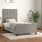 vidaXL Bettgestell mit Kopfteil Hellgrau 100x200 cm Samt vidaXL Bettgestell mit Kopfteil Hellgrau 100x200 cm Samt