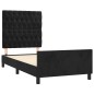 vidaXL Bettgestell mit Kopfteil Schwarz 90x190 cm Samt vidaXL Bettgestell mit Kopfteil Schwarz 90x190 cm Samt
