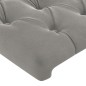 vidaXL Bettgestell mit Kopfteil Hellgrau 120x200 cm Samt vidaXL Bettgestell mit Kopfteil Hellgrau 120x200 cm Samt