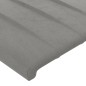 vidaXL Bettgestell mit Kopfteil Hellgrau 200x200 cm Samt vidaXL Bettgestell mit Kopfteil Hellgrau 200x200 cm Samt