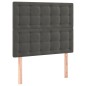 vidaXL Bettgestell mit Kopfteil Dunkelgrau 80x200 cm Samt vidaXL Bettgestell mit Kopfteil Dunkelgrau 80x200 cm Samt