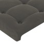 vidaXL Bettgestell mit Kopfteil Dunkelgrau 80x200 cm Samt vidaXL Bettgestell mit Kopfteil Dunkelgrau 80x200 cm Samt