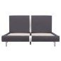 vidaXL Bettgestell Grau Kunstleder 140 x 200 cm vidaXL Bettgestell Grau Kunstleder 140 x 200 cm