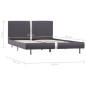 vidaXL Bettgestell Grau Kunstleder 140 x 200 cm vidaXL Bettgestell Grau Kunstleder 140 x 200 cm
