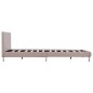 Bettgestell Cappuccino-Braun Kunstleder 140x200 cm Bettgestell Cappuccino-Braun Kunstleder 140x200 cm