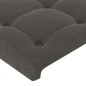 vidaXL Bettgestell mit Kopfteil Dunkelgrau 140x200 cm Samt vidaXL Bettgestell mit Kopfteil Dunkelgrau 140x200 cm Samt
