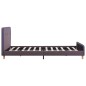 Bettgestell Taupe Stoff 120x200 cm Bettgestell Taupe Stoff 120x200 cm