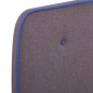 Bettgestell Taupe Stoff 120x200 cm Bettgestell Taupe Stoff 120x200 cm