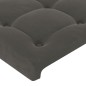 vidaXL Bettgestell mit Kopfteil Dunkelgrau 180x200 cm Samt vidaXL Bettgestell mit Kopfteil Dunkelgrau 180x200 cm Samt