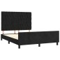 vidaXL Bettgestell mit Kopfteil Schwarz 140x190 cm Samt vidaXL Bettgestell mit Kopfteil Schwarz 140x190 cm Samt