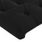 vidaXL Bettgestell mit Kopfteil Schwarz 140x190 cm Samt vidaXL Bettgestell mit Kopfteil Schwarz 140x190 cm Samt