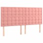 vidaXL Bettgestell mit Kopfteil Rosa 200x200 cm Samt vidaXL Bettgestell mit Kopfteil Rosa 200x200 cm Samt