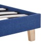 Bettgestell Blau Stoff 90x200 cm Bettgestell Blau Stoff 90x200 cm