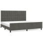 vidaXL Bettgestell mit Kopfteil Dunkelgrau 200x200 cm Samt vidaXL Bettgestell mit Kopfteil Dunkelgrau 200x200 cm Samt