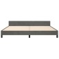 vidaXL Bettgestell mit Kopfteil Dunkelgrau 200x200 cm Samt vidaXL Bettgestell mit Kopfteil Dunkelgrau 200x200 cm Samt