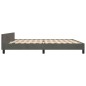 vidaXL Bettgestell mit Kopfteil Dunkelgrau 200x200 cm Samt vidaXL Bettgestell mit Kopfteil Dunkelgrau 200x200 cm Samt