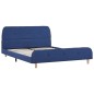 Bettgestell Blau Stoff 140 x 200 cm Bettgestell Blau Stoff 140 x 200 cm