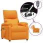 vidaXL Elektrischer Massagesessel Gelb Stoff vidaXL Elektrischer Massagesessel Gelb Stoff