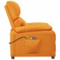 vidaXL Elektrischer Massagesessel Gelb Stoff vidaXL Elektrischer Massagesessel Gelb Stoff