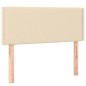 vidaXL Boxspringbett mit Matratze Creme 100x200 cm Stoff vidaXL Boxspringbett mit Matratze Creme 100x200 cm Stoff