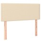 vidaXL Boxspringbett mit Matratze Creme 90x190 cm Stoff vidaXL Boxspringbett mit Matratze Creme 90x190 cm Stoff