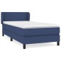 vidaXL Boxspringbett mit Matratze Blau 90x200 cm Stoff vidaXL Boxspringbett mit Matratze Blau 90x200 cm Stoff