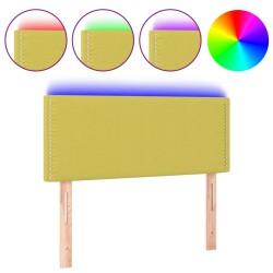 vidaXL LED Kopfteil Grün 80x5x78/88 cm Stoff