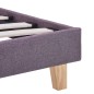 vidaXL Bettgestell Taupe Stoff 180x200 cm