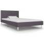 Bettgestell Grau Stoff 90×200 cm Bettgestell Grau Stoff 90×200 cm