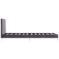 Bettgestell Grau Stoff 90×200 cm Bettgestell Grau Stoff 90×200 cm