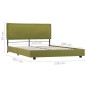 vidaXL Bettgestell Grün Stoff 120x200 cm