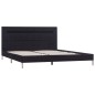 Bettgestell mit LED Schwarz Stoff 140 x 200 cm Bettgestell mit LED Schwarz Stoff 140 x 200 cm