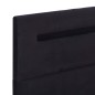 Bettgestell mit LED Schwarz Stoff 140 x 200 cm Bettgestell mit LED Schwarz Stoff 140 x 200 cm