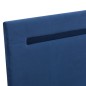 vidaXL Bettgestell mit LED Blau Stoff 160 x 200 cm vidaXL Bettgestell mit LED Blau Stoff 160 x 200 cm