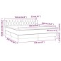 vidaXL Boxspringbett mit Matratze Hellgrau 160x200 cm Stoff vidaXL Boxspringbett mit Matratze Hellgrau 160x200 cm Stoff