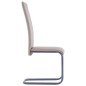 Freischwinger 4 Stk. Cappuccino-Braun Kunstleder Freischwinger 4 Stk. Cappuccino-Braun Kunstleder
