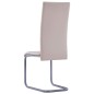 Freischwinger 4 Stk. Cappuccino-Braun Kunstleder Freischwinger 4 Stk. Cappuccino-Braun Kunstleder