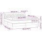 vidaXL Boxspringbett mit Matratze Dunkelgrau 180x200 cm Stoff vidaXL Boxspringbett mit Matratze Dunkelgrau 180x200 cm Stoff
