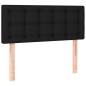 vidaXL Boxspringbett mit Matratze Schwarz 90x190 cm Stoff vidaXL Boxspringbett mit Matratze Schwarz 90x190 cm Stoff