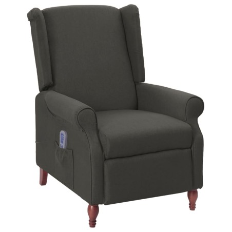 Massagesessel Dunkelgrau Stoff