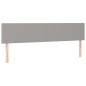 vidaXL Boxspringbett mit Matratze Hellgrau 160x200 cm Stoff vidaXL Boxspringbett mit Matratze Hellgrau 160x200 cm Stoff