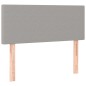 vidaXL Boxspringbett mit Matratze Hellgrau 100x200 cm Stoff vidaXL Boxspringbett mit Matratze Hellgrau 100x200 cm Stoff