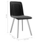 Esszimmerstühle 2 Stk. Schwarz Samt Esszimmerstühle 2 Stk. Schwarz Samt
