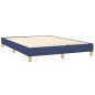 vidaXL Boxspringbett mit Matratze Blau 140x200 cm Stoff vidaXL Boxspringbett mit Matratze Blau 140x200 cm Stoff