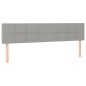 vidaXL Boxspringbett mit Matratze Hellgrau 200x200 cm Stoff vidaXL Boxspringbett mit Matratze Hellgrau 200x200 cm Stoff