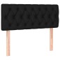 vidaXL Boxspringbett mit Matratze Schwarz 90x190 cm Stoff vidaXL Boxspringbett mit Matratze Schwarz 90x190 cm Stoff